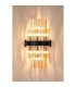 Lysander 8 Light G9 Wall Light Satin Black / Amber-10