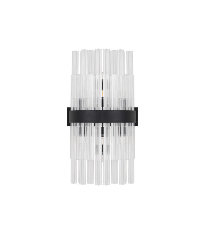 Lysander 8 Light G9 Wall Light Satin Black / Clear-4