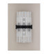 Lysander 8 Light G9 Wall Light Satin Black / Clear-9