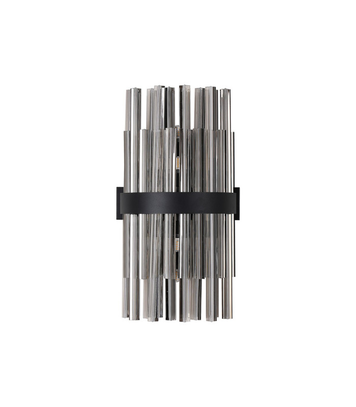 Lysander 8 Light G9 Wall Light Satin Black / Smoke-4
