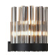 Lysander 8 Light G9 Wall Light Satin Black / Smoke-7