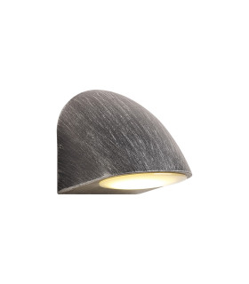Lodi Wall Lamp 1 x GU10 IP54 Black/Brushed Silver/Opal -1