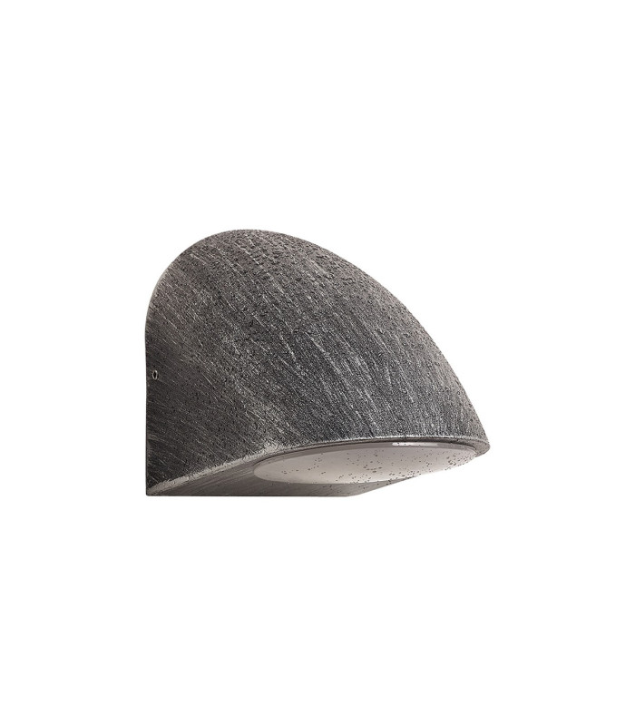 Lodi Wall Lamp 1 x GU10 IP54 Black/Brushed Silver/Opal -11