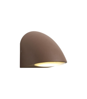 Lodi Wall Lamp 1 x GU10 IP54 Dark Brown/Opal -1