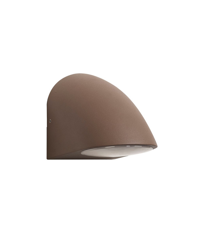 Lodi Wall Lamp 1 x GU10 IP54 Dark Brown/Opal -4