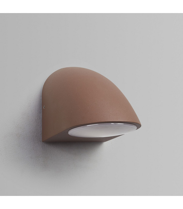 Lodi Wall Lamp 1 x GU10 IP54 Dark Brown/Opal -10