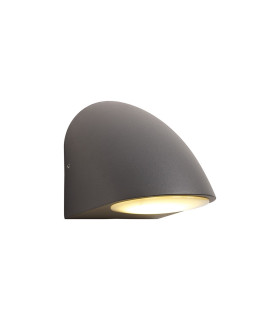Lodi Wall Lamp 1 x GU10 IP54 Dark Grey/Opal -1