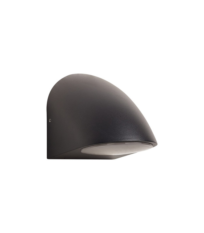 Lodi Wall Lamp 1 x GU10 IP54 Matt Black/Opal -4