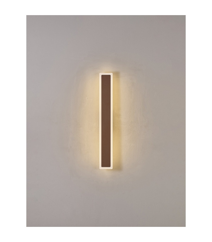 Marlow 60cm Rectangle Wall Lamp 1 x 17W LED 3000K 1654lm IP65 Dark Brown -3