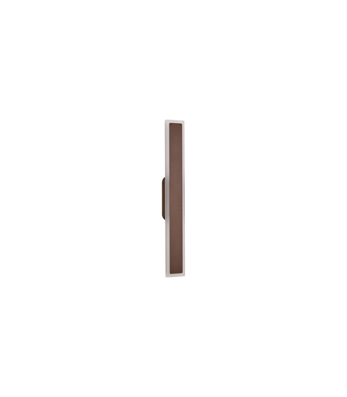 Marlow 60cm Rectangle Wall Lamp 1 x 17W LED 3000K 1654lm IP65 Dark Brown -9