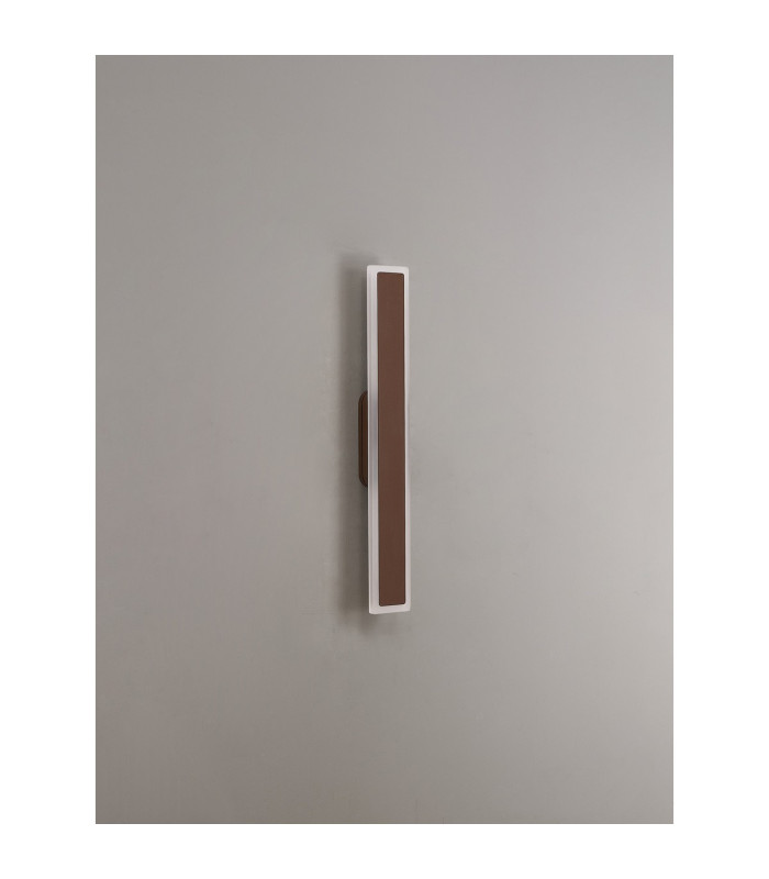Marlow 60cm Rectangle Wall Lamp 1 x 17W LED 3000K 1654lm IP65 Dark Brown -12