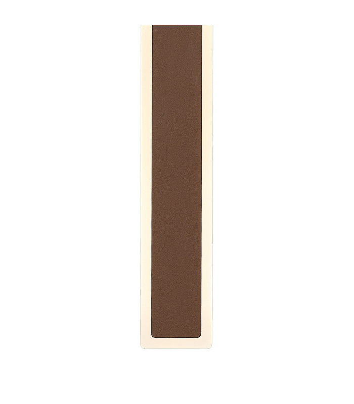 Marlow 80cm Rectangle Wall Lamp 1 x 19W LED 3000K 2182lm IP65 Dark Brown -6