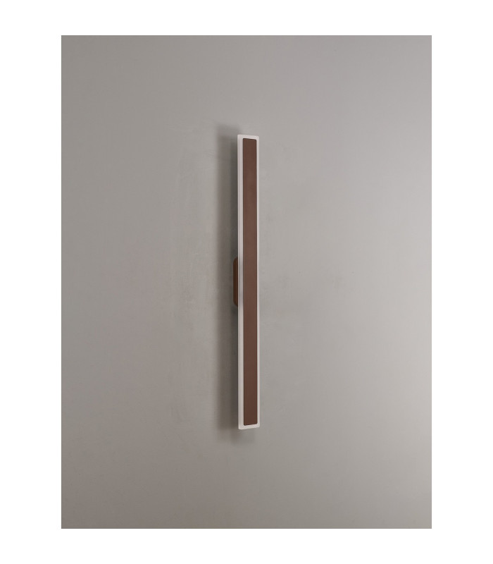 Marlow 80cm Rectangle Wall Lamp 1 x 19W LED 3000K 2182lm IP65 Dark Brown -12