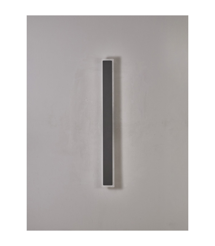 Marlow 80cm Rectangle Wall Lamp 1 x 19W LED 3000K 2182lm IP65 Dark Grey -10