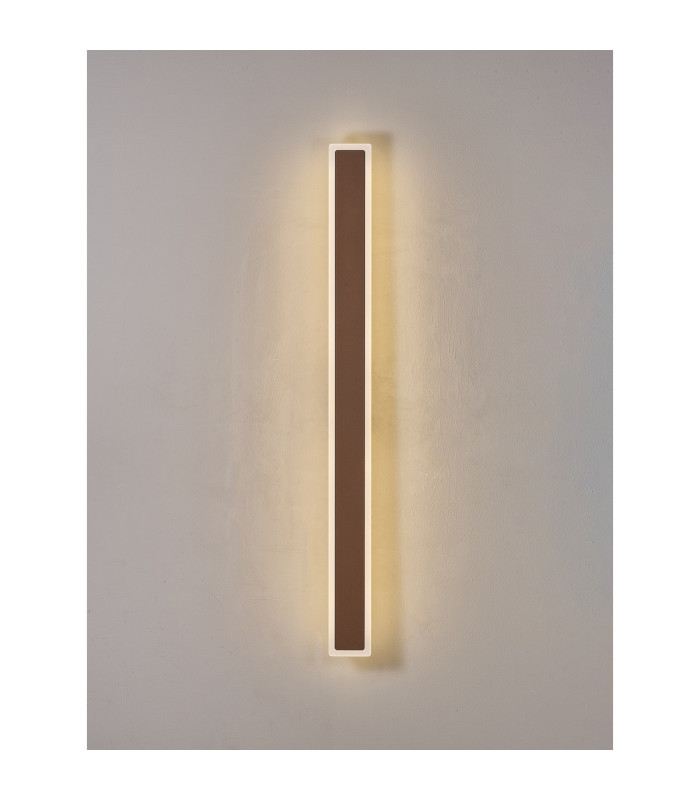 Marlow 1m Rectangle Wall Lamp 1 x 22W LED 3000K 2066lm IP65 Dark Brown -3