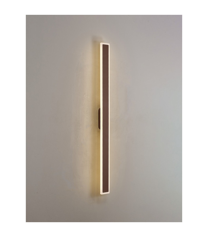Marlow 1m Rectangle Wall Lamp 1 x 22W LED 3000K 2066lm IP65 Dark Brown -11