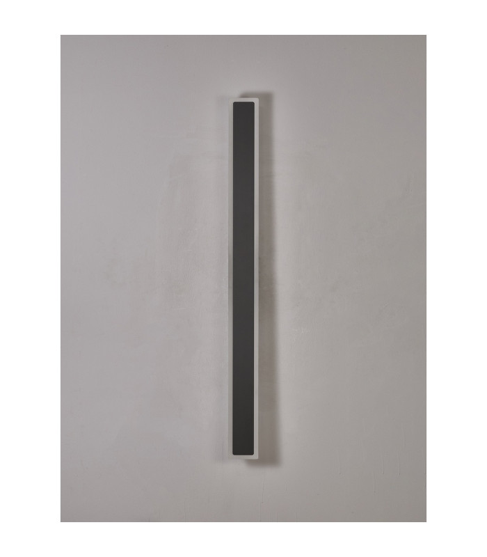 Marlow 1m Rectangle Wall Lamp 1 x 22W LED 3000K 2066lm IP65 Dark Grey -10
