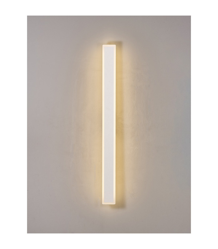 Marlow 1m Rectangle Wall Lamp 1 x 22W LED 3000K 2066lm IP65 Sand White -3