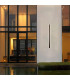 Marlow 1.2m Rectangle Wall Lamp 1 x 28W LED 3000K 2580lm IP65 Black -4