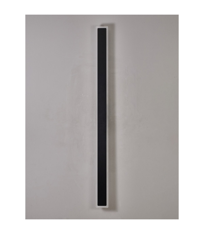 Marlow 1.2m Rectangle Wall Lamp 1 x 28W LED 3000K 2580lm IP65 Black -12
