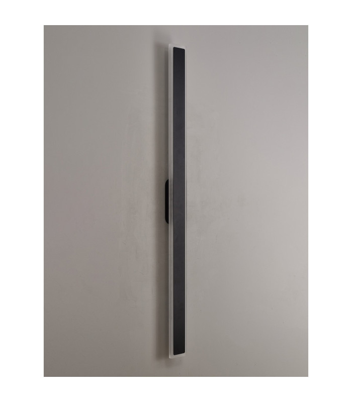 Marlow 1.2m Rectangle Wall Lamp 1 x 28W LED 3000K 2580lm IP65 Black -14