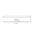 Marlow 1.2m Rectangle Wall Lamp 1 x 28W LED 3000K 2580lm IP65 Dark Brown -2