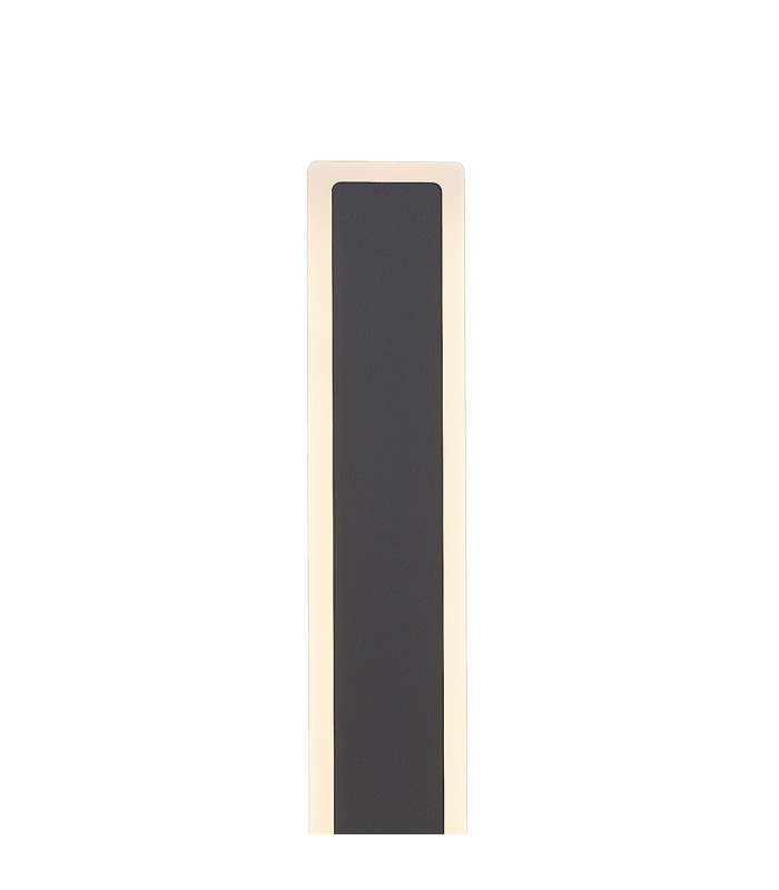 Marlow 1.2m Rectangle Wall Lamp 1 x 28W LED 3000K 2580lm IP65 Dark Grey -6