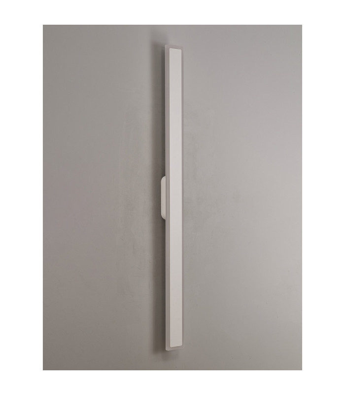 Marlow 1.2m Rectangle Wall Lamp 1 x 28W LED 3000K 2580lm IP65 Sand White -12