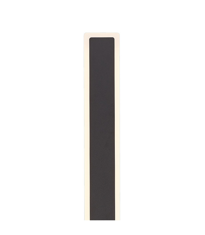 Marlow 1.4m Rectangle Wall Lamp 1 x 32W LED 3000K 3600lm IP65 Black -7