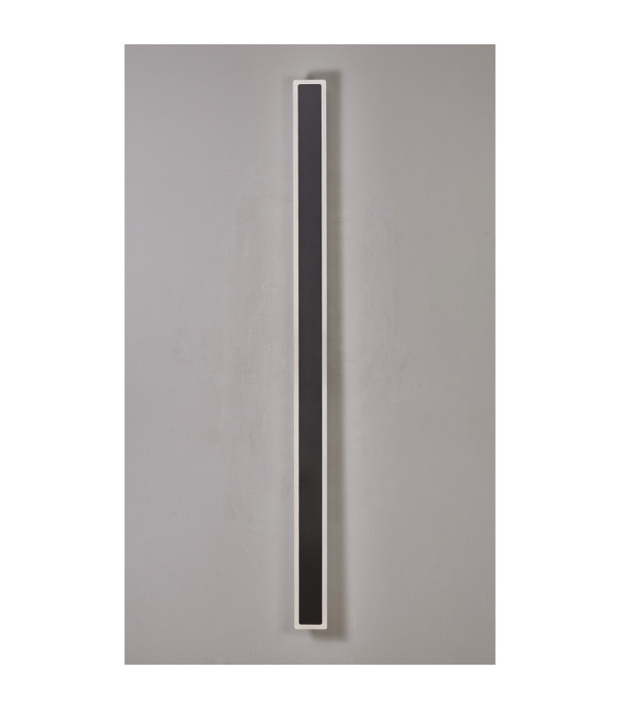 Marlow 1.4m Rectangle Wall Lamp 1 x 32W LED 3000K 3600lm IP65 Black -16
