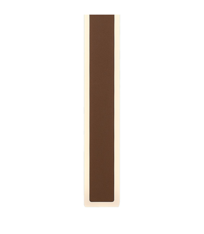 Marlow 1.4m Rectangle Wall Lamp 1 x 32W LED 3000K 3600lm IP65 Dark Brown -7
