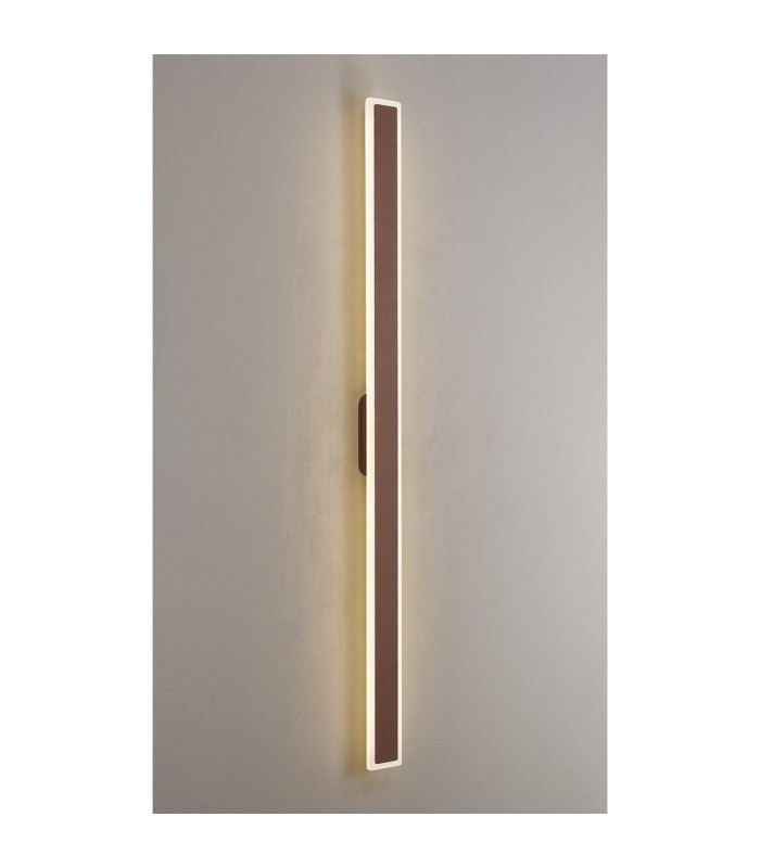 Marlow 1.4m Rectangle Wall Lamp 1 x 32W LED 3000K 3600lm IP65 Dark Brown -14