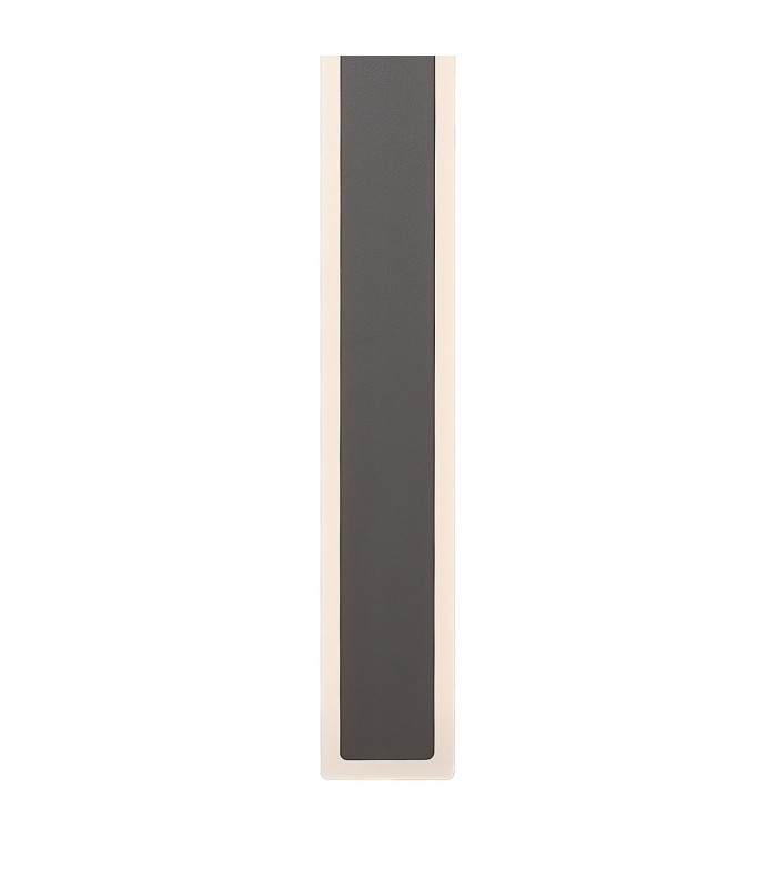 Marlow 1.4m Rectangle Wall Lamp 1 x 32W LED 3000K 3600lm IP65 Dark Grey -7