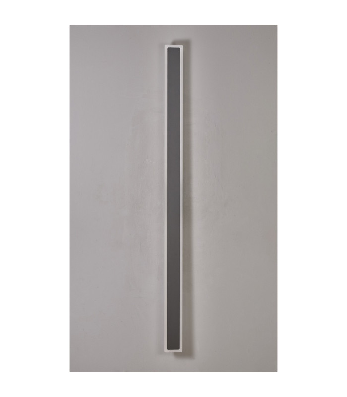Marlow 1.4m Rectangle Wall Lamp 1 x 32W LED 3000K 3600lm IP65 Dark Grey -13