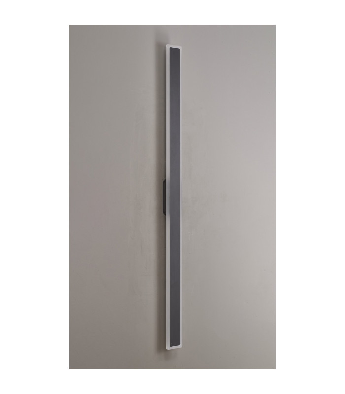 Marlow 1.4m Rectangle Wall Lamp 1 x 32W LED 3000K 3600lm IP65 Dark Grey -15
