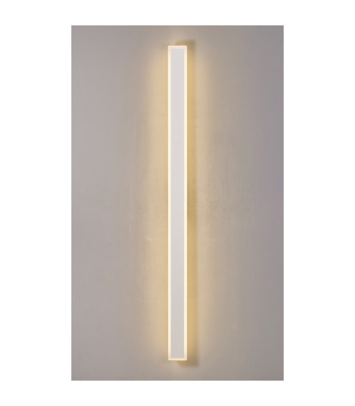 Marlow 1.4m Rectangle Wall Lamp 1 x 32W LED 3000K 3600lm IP65 Sand White -3