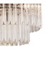 Poland 45cm Flush Ceiling Round 5 Light E14 Matt Black/Clear Sculpted Glass-6