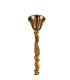 Poland 45cm Pendant Round 5 Light E14 Brass/Cognac Sculpted Glass-5