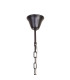Poland 45cm Pendant Round 5 Light E14 Matt Black/Smoked Sculpted Glass-5