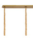 Poland 200 x 40cm Linear Pendant 10 Light E14 Brass/Clear Sculpted Glass Item Weight: 53kg-6