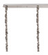 Poland 200 x 40cm Linear Pendant 10 Light E14 Polished Nickel/Clear Sculpted Glass Item Weight: 53kg-6