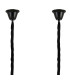 Poland 200 x 40cm Linear Pendant Bell Cup 10 Light E14 Matt Black/Cognac Sculpted Glass Item Weight: 48kg-6