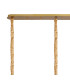 Poland 225 x 40cm Linear Pendant 12 Light E14 Brass/Cognac Sculpted Glass Item Weight: 60kg-6