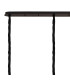 Poland 225 x 40cm Linear Pendant 12 Light E14 Matt Black/Cognac Sculpted Glass Item Weight: 60kg-6