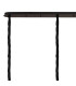Poland 225 x 40cm Linear Pendant 12 Light E14 Matt Black/Smoked Sculpted Glass Item Weight: 60kg-6