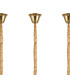 Poland 225 x 40cm Linear Pendant Bell Cup 12 Light E14 Brass/Cognac Sculpted Glass Item Weight: 56kg-6