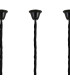 Poland 225 x 40cm Linear Pendant Bell Cup 12 Light E14 Matt Black/Smoked Sculpted Glass Item Weight: 56kg-6