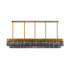 Poland 250 x 40cm Linear Pendant 13 Light E14 Brass/Smoked Sculpted Glass Item Weight: 67kg-4