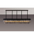 Poland 250 x 40cm Linear Pendant 13 Light E14 Matt Black/Smoked Sculpted Glass Item Weight: 67kg-3