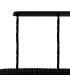 Poland 250 x 40cm Linear Pendant 13 Light E14 Matt Black/Smoked Sculpted Glass Item Weight: 67kg-6